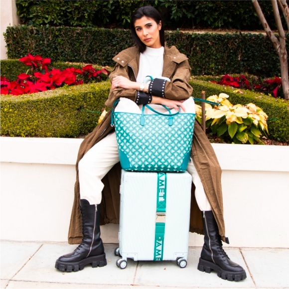 AMETTI TOTE all leather great size green - Picture 5 of 7